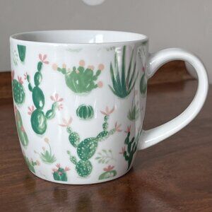 Now Designs Cacti Porcelain Mug Cactus Coffee Cup 12 oz Plants Botanical Nature